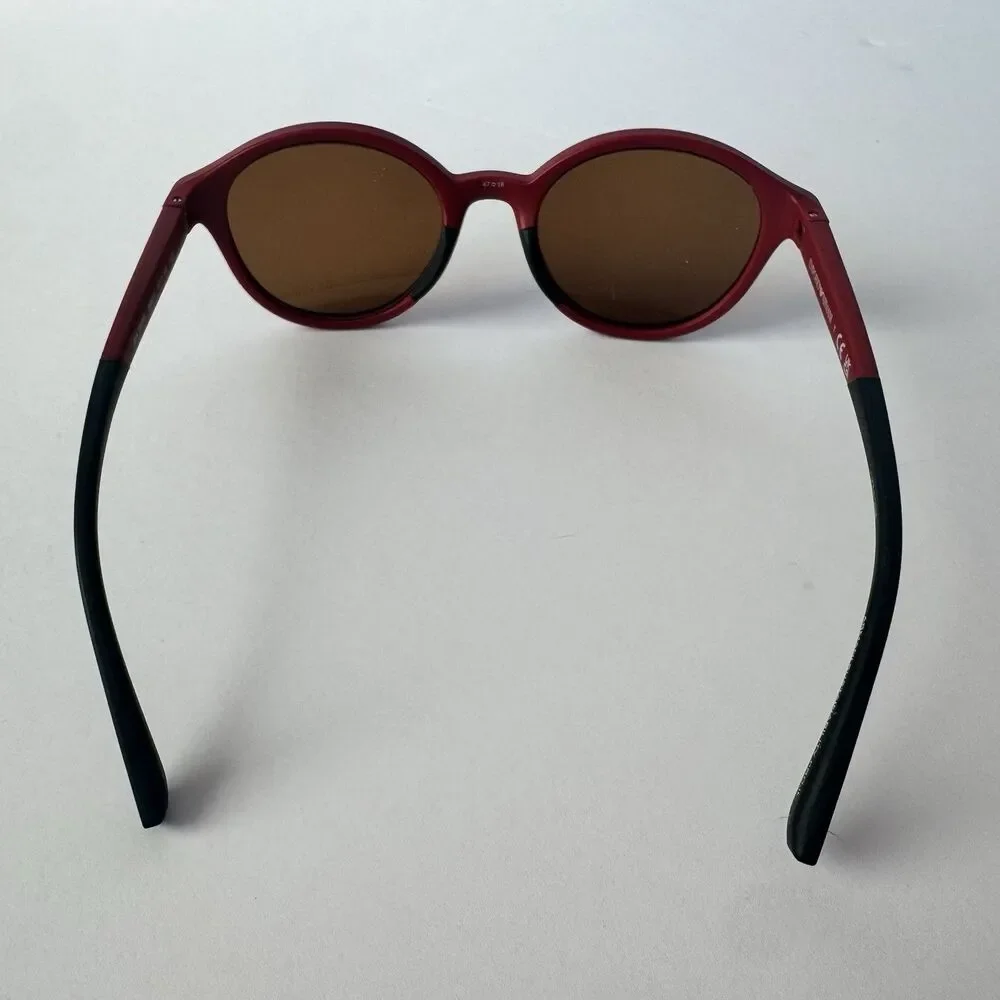 EMPORIO ARMANI Kids Sunglasses EA3202 Red Matte Round Frames Size 47 18 125